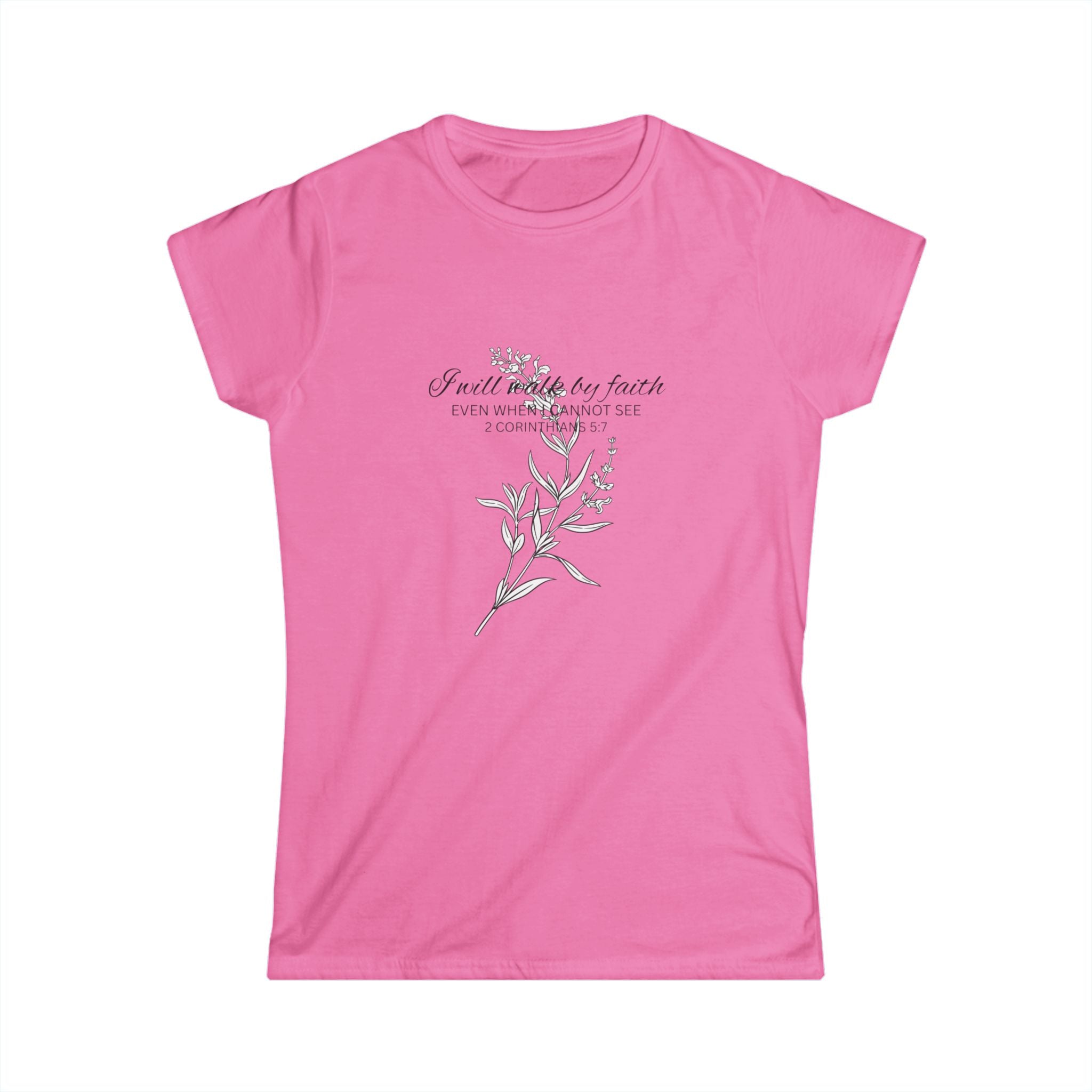 Floral Faith Tee — "Faith over Fear" Women's Inspirational T‑Shirt