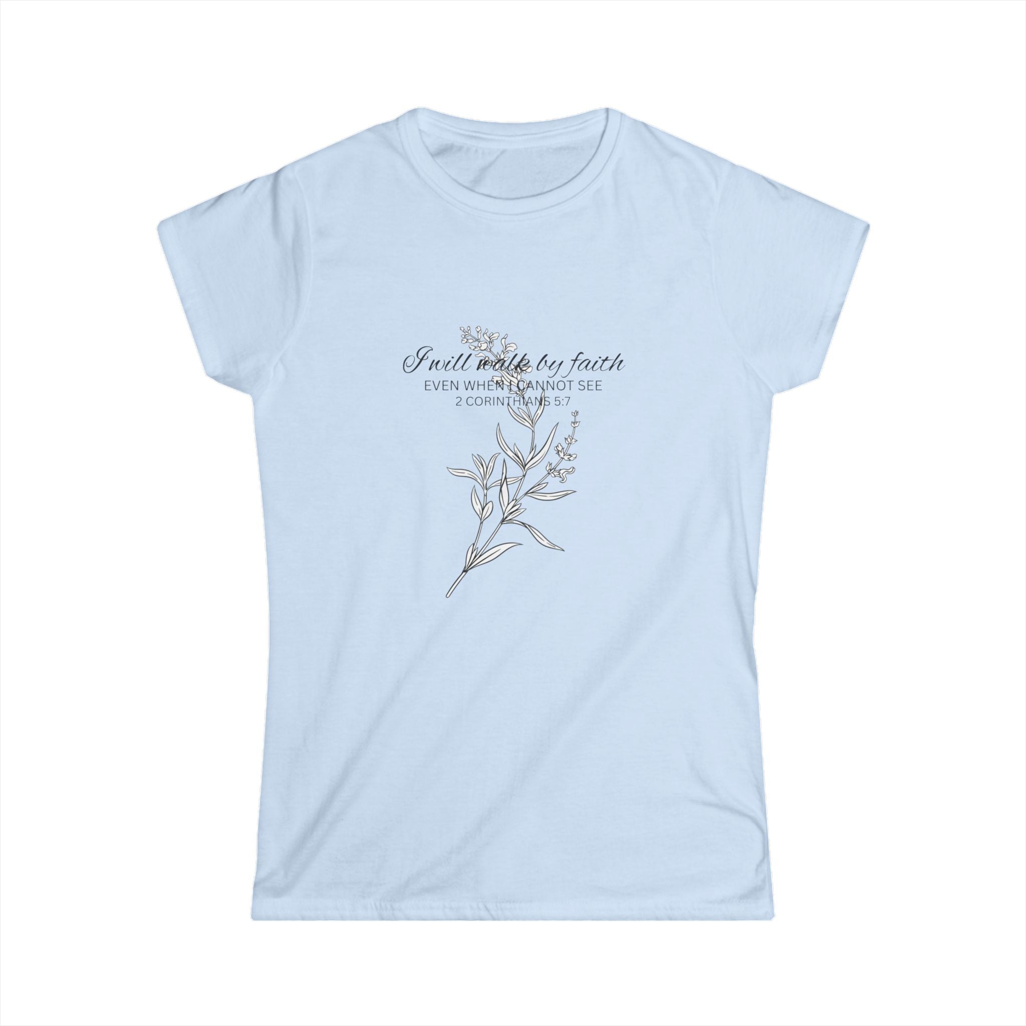 Floral Faith Tee — "Faith over Fear" Women's Inspirational T‑Shirt