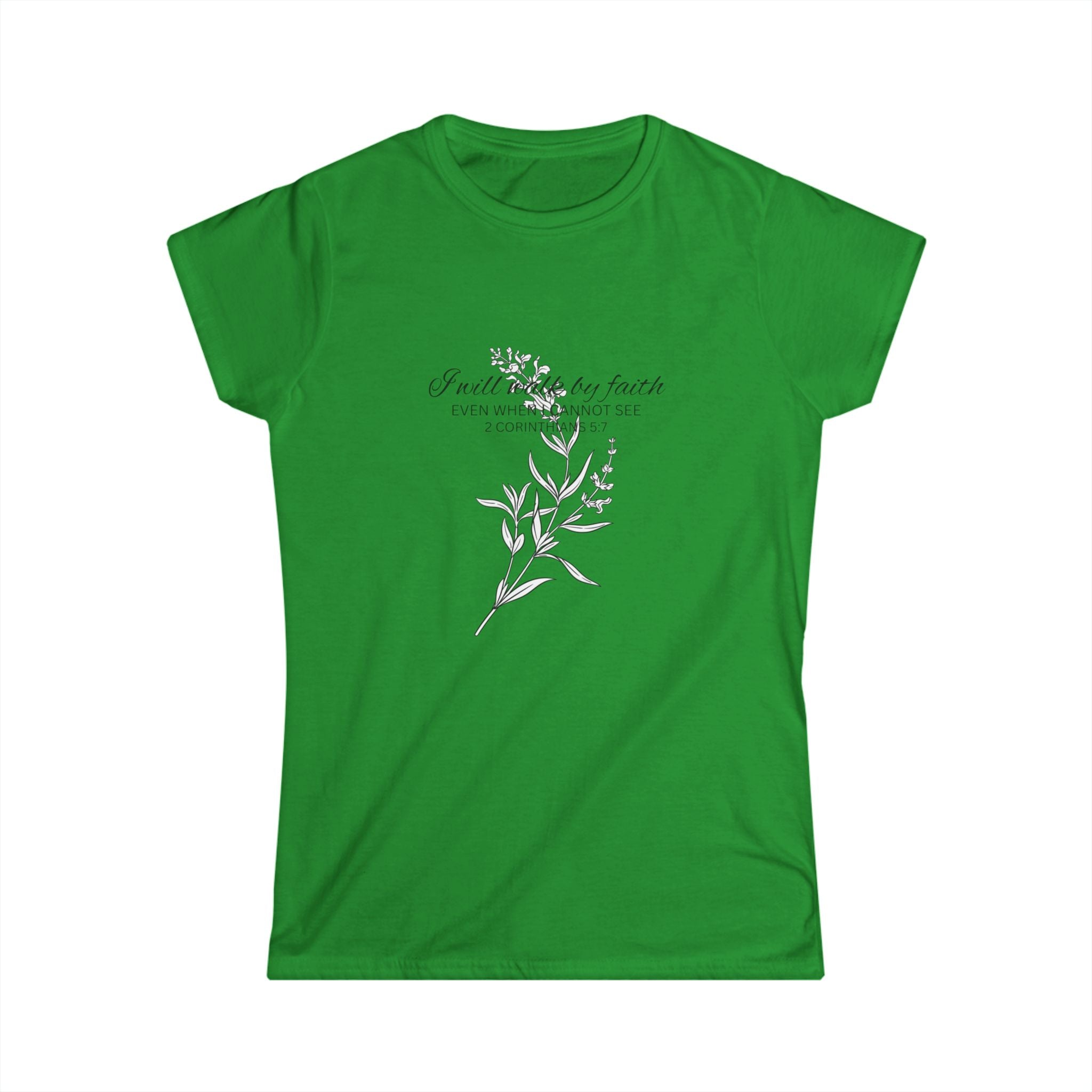 Floral Faith Tee — "Faith over Fear" Women's Inspirational T‑Shirt