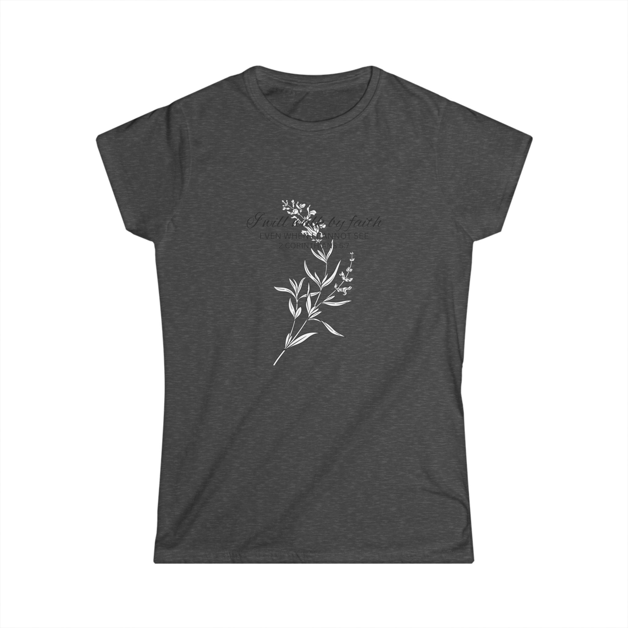 Floral Faith Tee — "Faith over Fear" Women's Inspirational T‑Shirt