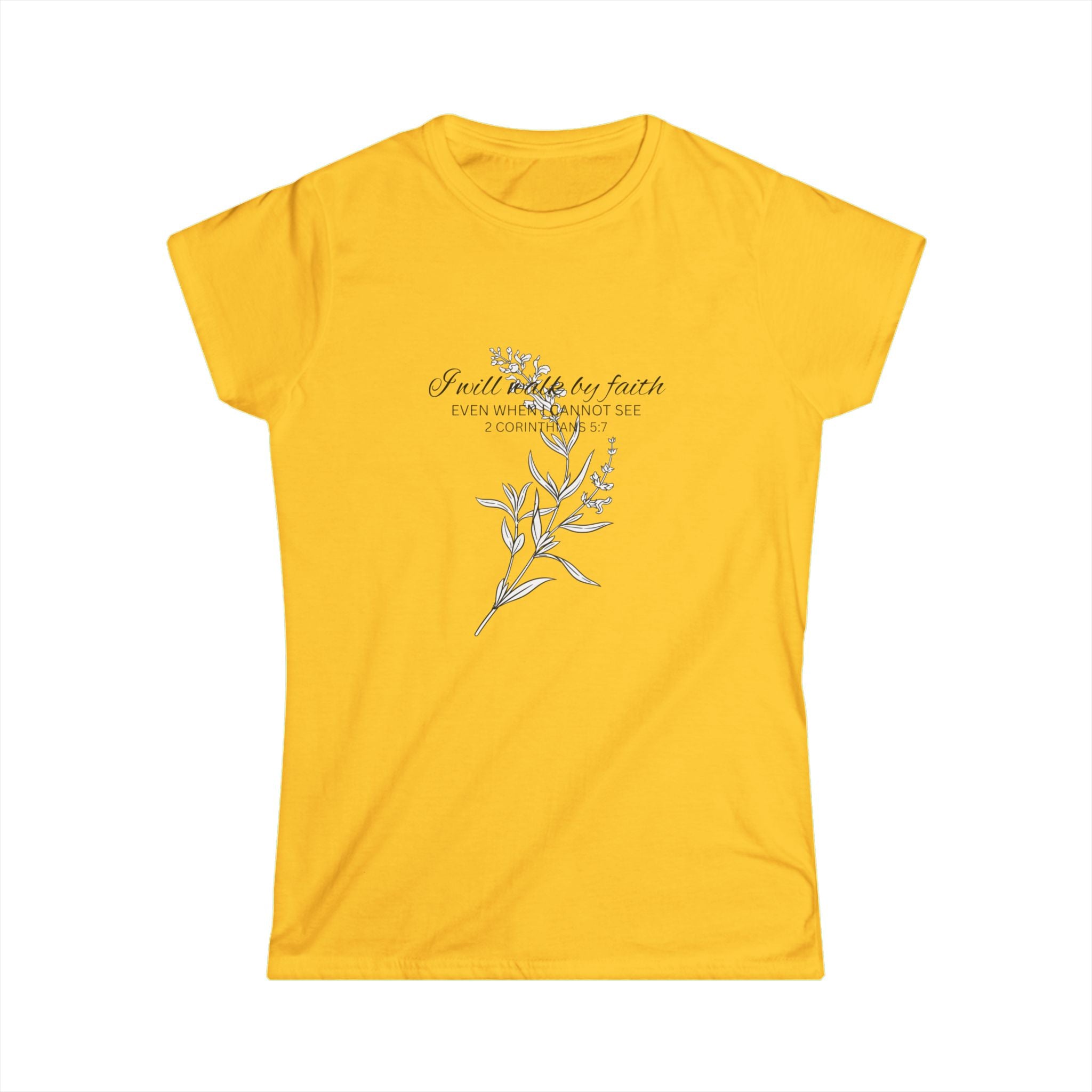 Floral Faith Tee — "Faith over Fear" Women's Inspirational T‑Shirt