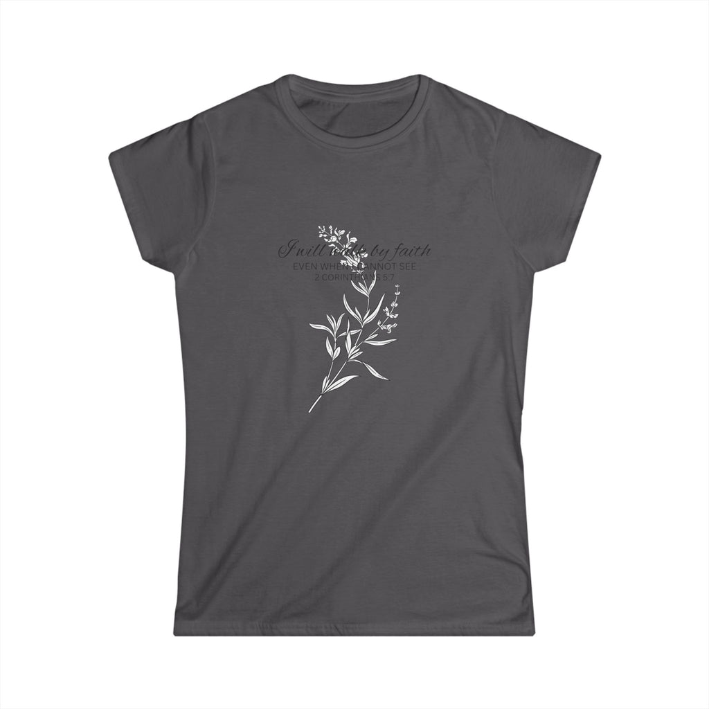 Floral Faith Tee — "Faith over Fear" Women's Inspirational T‑Shirt