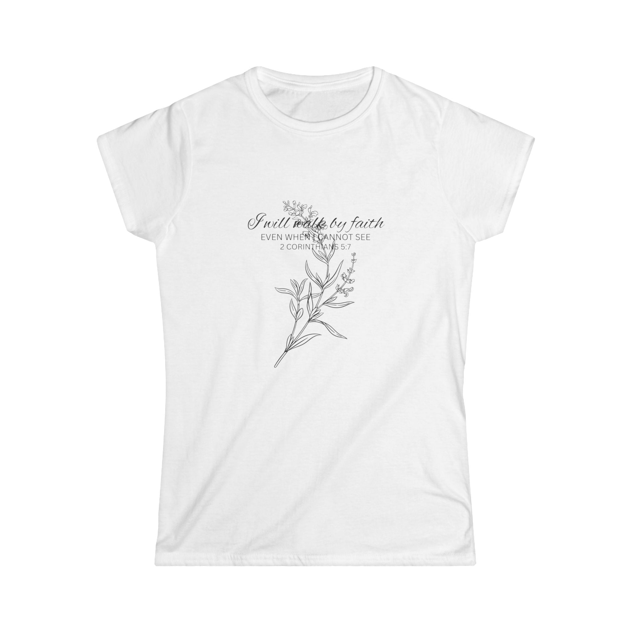 Floral Faith Tee — "Faith over Fear" Women's Inspirational T‑Shirt