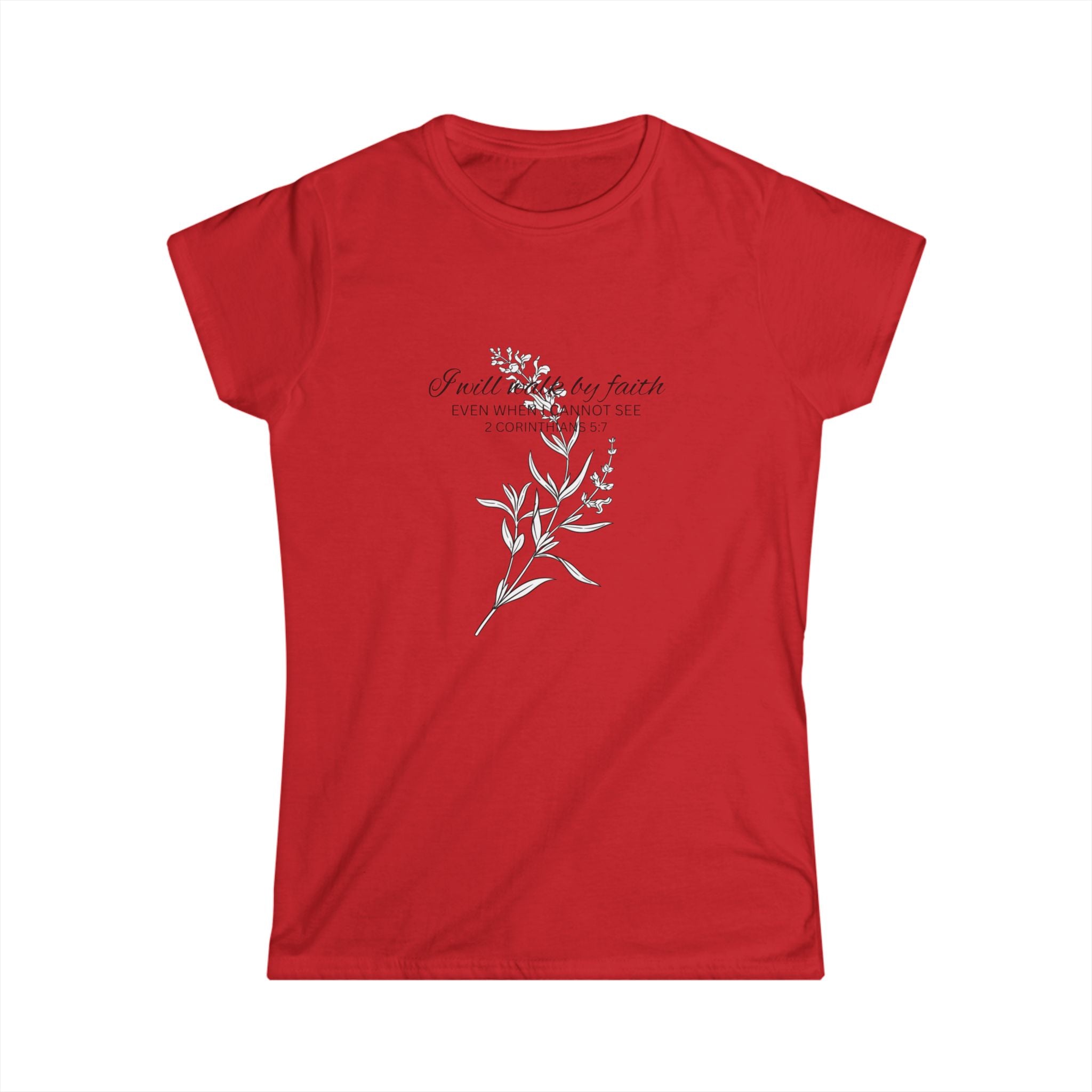 Floral Faith Tee — "Faith over Fear" Women's Inspirational T‑Shirt