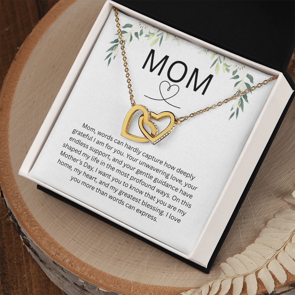 Mother's Day Gift, Interlocking Hearts Necklace!
